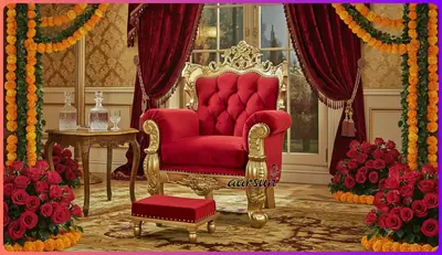 Custom-Made Wooden Guru Ji Sofa Chair
