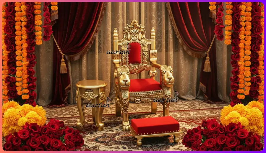 Customized Wooden Guru Ji Chair (Small Size)