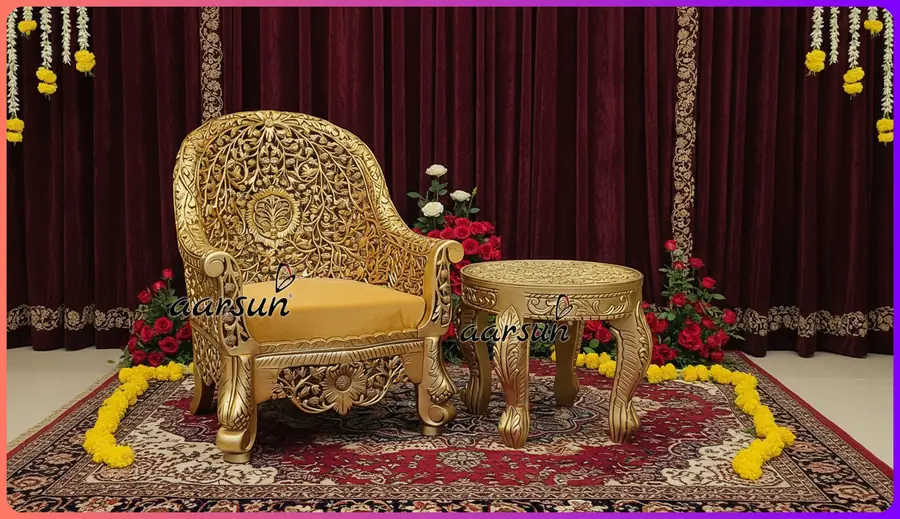 Guru Ji Chair Inspired by Traditional Mudha Design