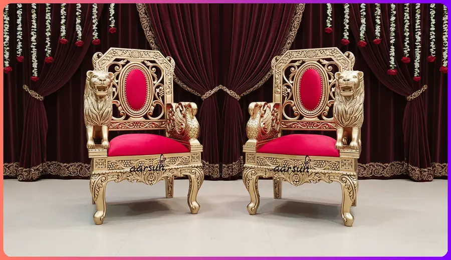 King & Queen Royal Chair Set
