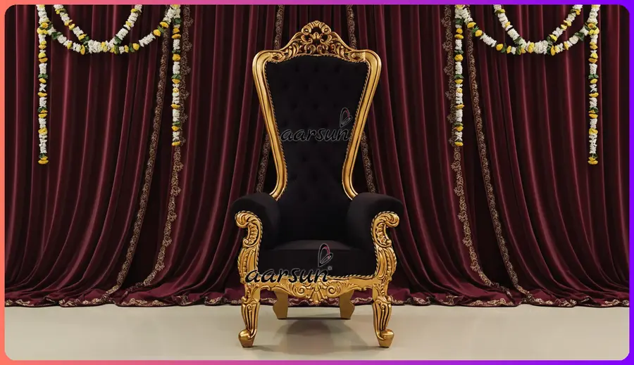 Royal Throne Chair in Teak Wood