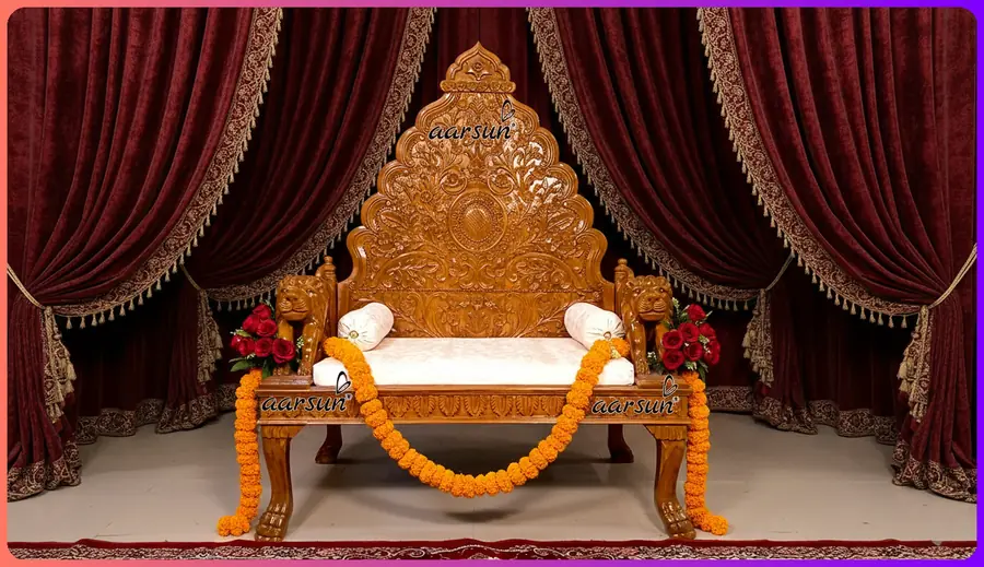 Traditional Guruji Chair in Teak Wood